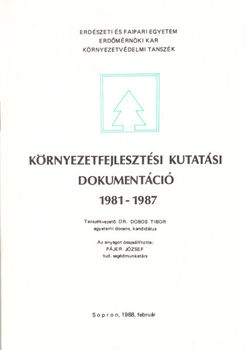 Környezetfejlesztési kutatási dokumentáció 1981-1987
