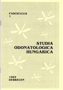 Studia odonatologica Hungarica: 1. 1993 -19. 2017